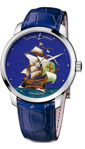 Ulysse Nardin 8150-111-2 / SM Classico Enamel Santa Maria Limited Edition imatation watch